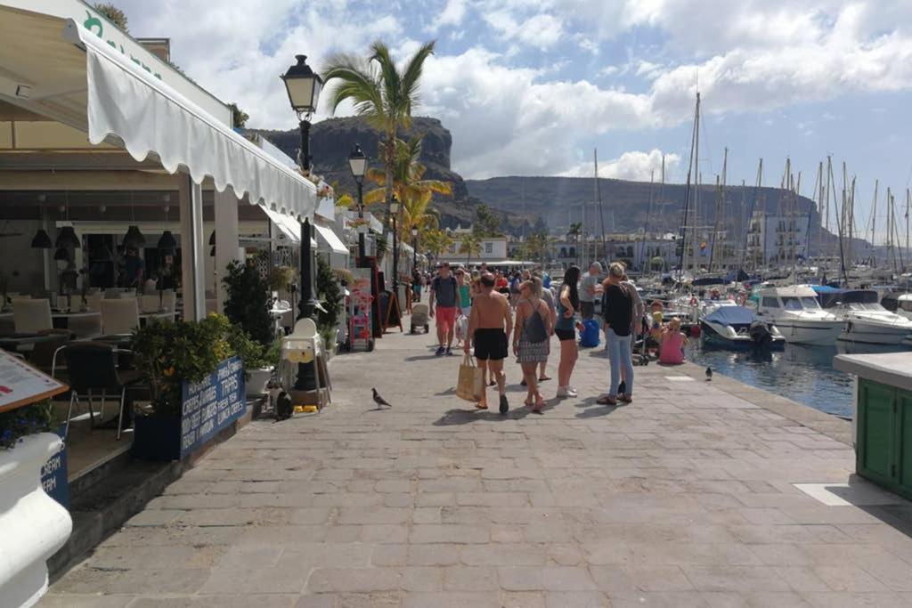 Schoene Wohnung Direkt Am Meer Mit Meerblick, Wlan Puerto De Mogan Exteriér fotografie